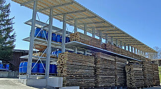 Regały wspornikowe z dachem