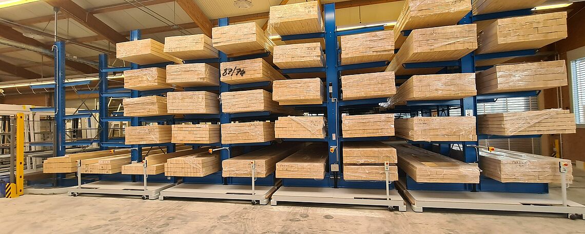 Regały wspornikowe jezdne